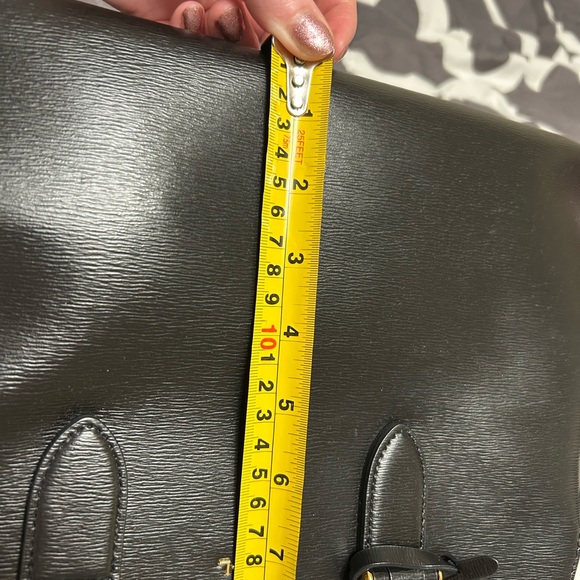Ralph Lauren leather satchel black & gold hardware - Picture 11 of 11